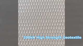 Geotextile ทอความแข็งแรงสูง 200kN สำหรับการเสริมแรงดิน