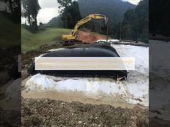 ท่อระบายน้ำ Geotextile สีดำ/ทราย แรงดึง 200/200kn เพื่อประสิทธิภาพการระบายน้ำที่เหนือกว่า