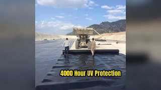 Geomembrane HDPE ทนรังสียูวี ความทนทาน 4000 ชม