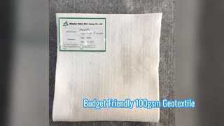 โซลูชันภูมิทัศน์เทศบาลที่คุ้มค่าต่อต้นทุน Geotextile 100 แกรม