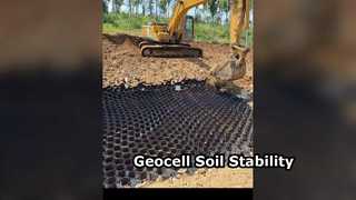การปรับเสถียรภาพดิน HDPE Geocell ASTM ISO