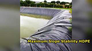 Geomembrane HDPE พื้นผิวสองด้านสำหรับทางลาดชัน