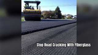โซลูชันการเสริมแรงถนนไฟเบอร์กลาส Geogrid
