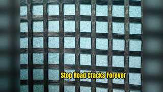 Geogrid ไฟเบอร์กลาสเพื่อความเสถียรของถนนที่ทนทาน