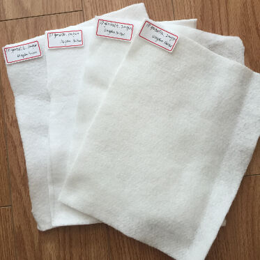 PET/PP Staple/Short Fiber Needle Punched Geotextile ไม่เนื้อผ้าสําหรับการยืนหยัดถนนทางเข้าชั่วคราว