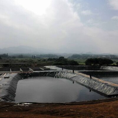 กัน UV 1.5 มิลลิเมตร กลม HDPE Geomembrane Liner สําหรับเขื่อนชลประทานการเกษตร