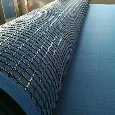 แนวลาดยางเสริมแรง Geogrid สำหรับถนนลูกรัง 25/25kn
