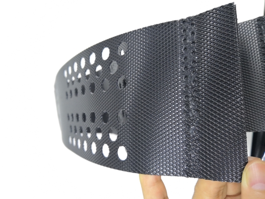 HDPE Geocell Geotech Lattice สีดำสำหรับการป้องกันความลาดเอียงของทางลาดยาง