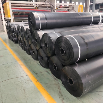 Geomembrane HDPE แรงดึงสูง ≥15MPa แรงฉีกขาด ≥25KN/m