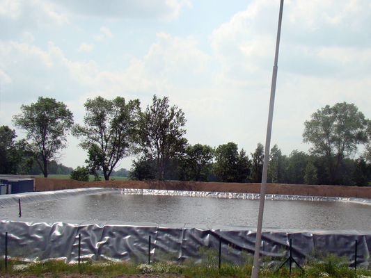 Geomembrane HDPE แรงดึงสูง ≥15MPa แรงฉีกขาด ≥25KN/m