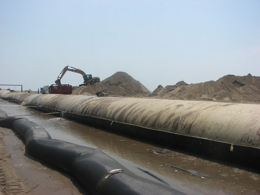 ท่อระบายน้ำ Geotextile ทราย ท่อระบายน้ำที่เต็มไปด้วยทราย เขื่อนกั้นน้ำ การถมทะเล การถมที่ดิน เสนอความทนทานต่ออุณหภูมิสูงและประสิทธิภาพ