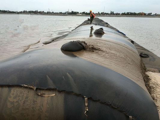 Geotextile กระเป๋าสะพายน้ําที่กําหนดเอง การแก้ไขผ้าภาระหนักสําหรับการกําจัดน้ําที่มีประสิทธิภาพในวิศวกรรมโยธาและเหมืองแร่