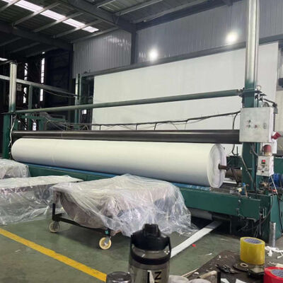 PET/PP Staple/Short Fiber Needle Punched Geotextile ไม่เนื้อผ้าสําหรับการยืนหยัดถนนทางเข้าชั่วคราว