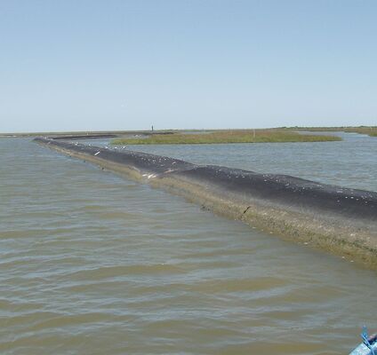 ภาชนะท่อ Geotextile ทอสำหรับโครงการบุกเบิก Swampland