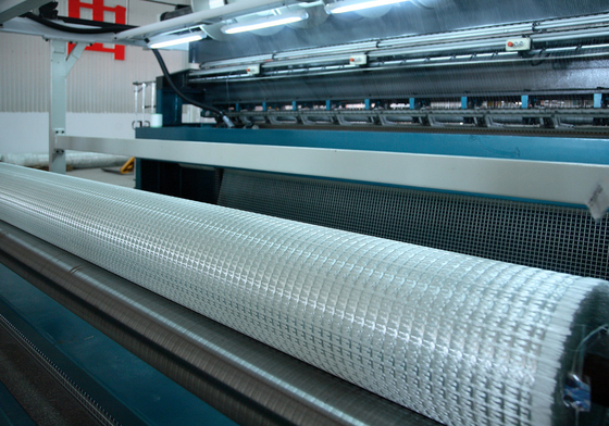 120kn PET Geogrid Warp ลาดถักเสริมแรงเคลือบโพลีเอสเตอร์ PVC