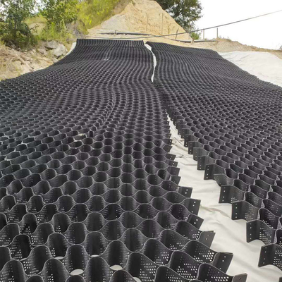 Driveway HDPE Geocell Ground Grid Paver การรักษาเสถียรภาพของดิน Geocell Retaining Walls