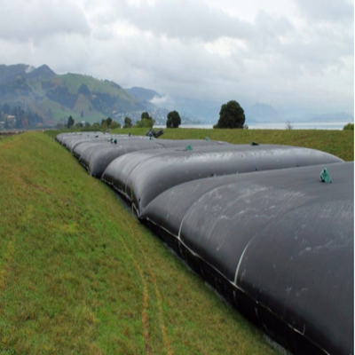 PP ทอ Geotextile Dewatering Tubes Black Air Slaked ถุง Dewatering นำกลับมาใช้ใหม่ได้