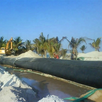 ตะกอน Geotextile Dewatering Tubes การควบคุมน้ำท่วมฟื้นฟูชายฝั่ง