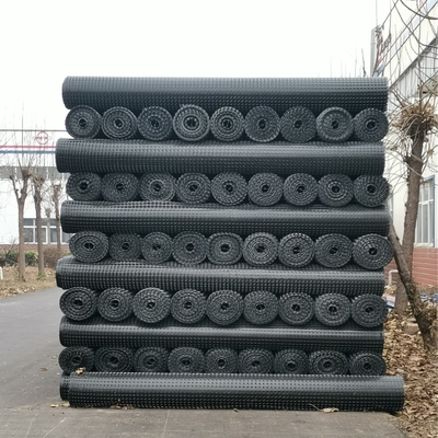 ฐานทางเท้าตาข่าย Geogrid แบบพลาสติก Roadbed 100-200 Mpa ทนต่อแรงดึง