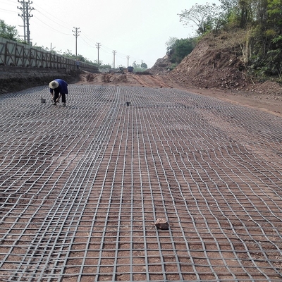 เหล็กยึดผนังพลาสติก Geogrid Composite ทิศทางความตึงเครียดสูง