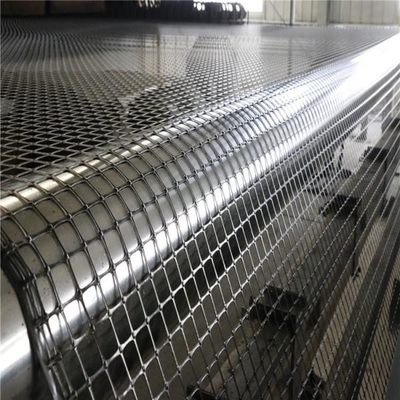 Basal Embankment พลาสติก Geogrid ตาข่ายความลาดชันของดินเสริมแรงโพลีเอสเตอร์ Geogrid