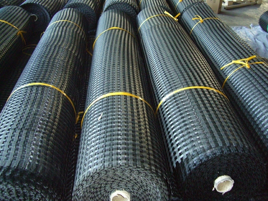 OEM ODM ไฟเบอร์กลาสตาข่ายตาข่าย Geogrid การก่อสร้างถนนนอนวูฟเวน