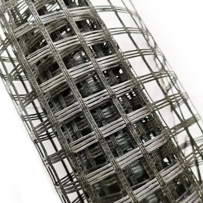 PET Geogrid ที่ปรับแต่งได้ Low Creep Asphalt Reinforcement Geogrid ที่จอดรถ