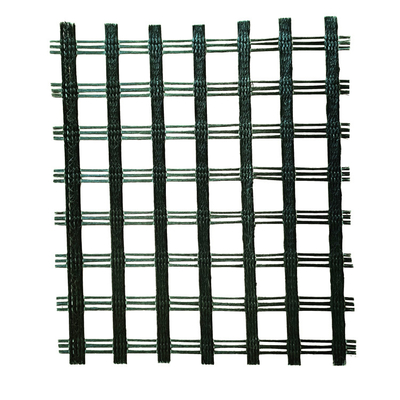 ISO9001 PP Basalt Fiber Geogrid สำหรับรางรถไฟ 200m Alkali Resistant
