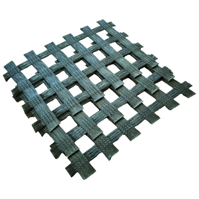 ISO9001 PP Basalt Fiber Geogrid สำหรับรางรถไฟ 200m Alkali Resistant