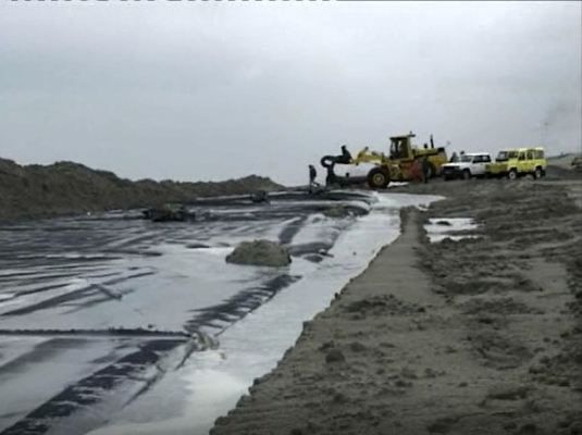 130 / 130KN กรองกากตะกอน Geotextile ท่อแยกน้ำ C12.6 L50.5