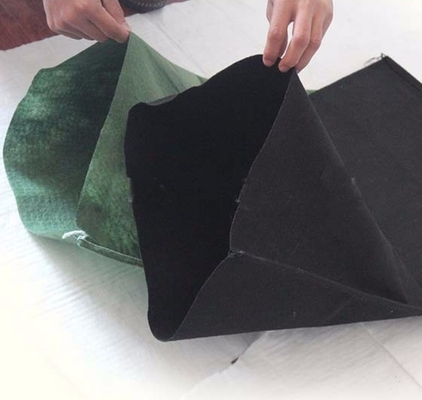 ปลอดสารพิษ PP Geotextile Geobag ไม่ทอ 200g-1400g สีเขียว Black