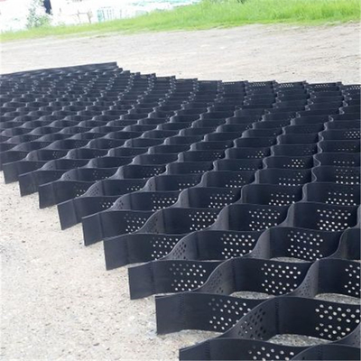Geocell HDPE พลาสติกสำหรับการก่อสร้างถนน Geocell Ground Grid Geocell
