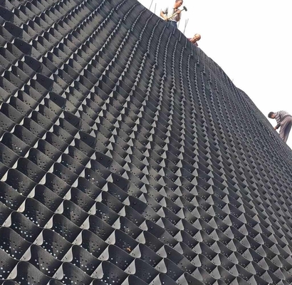 ประเทศจีนผู้ผลิต HDPE Geocell ที่ใหญ่ที่สุดในประเทศจีนรองรับโหลด geocells ของดินโคลง